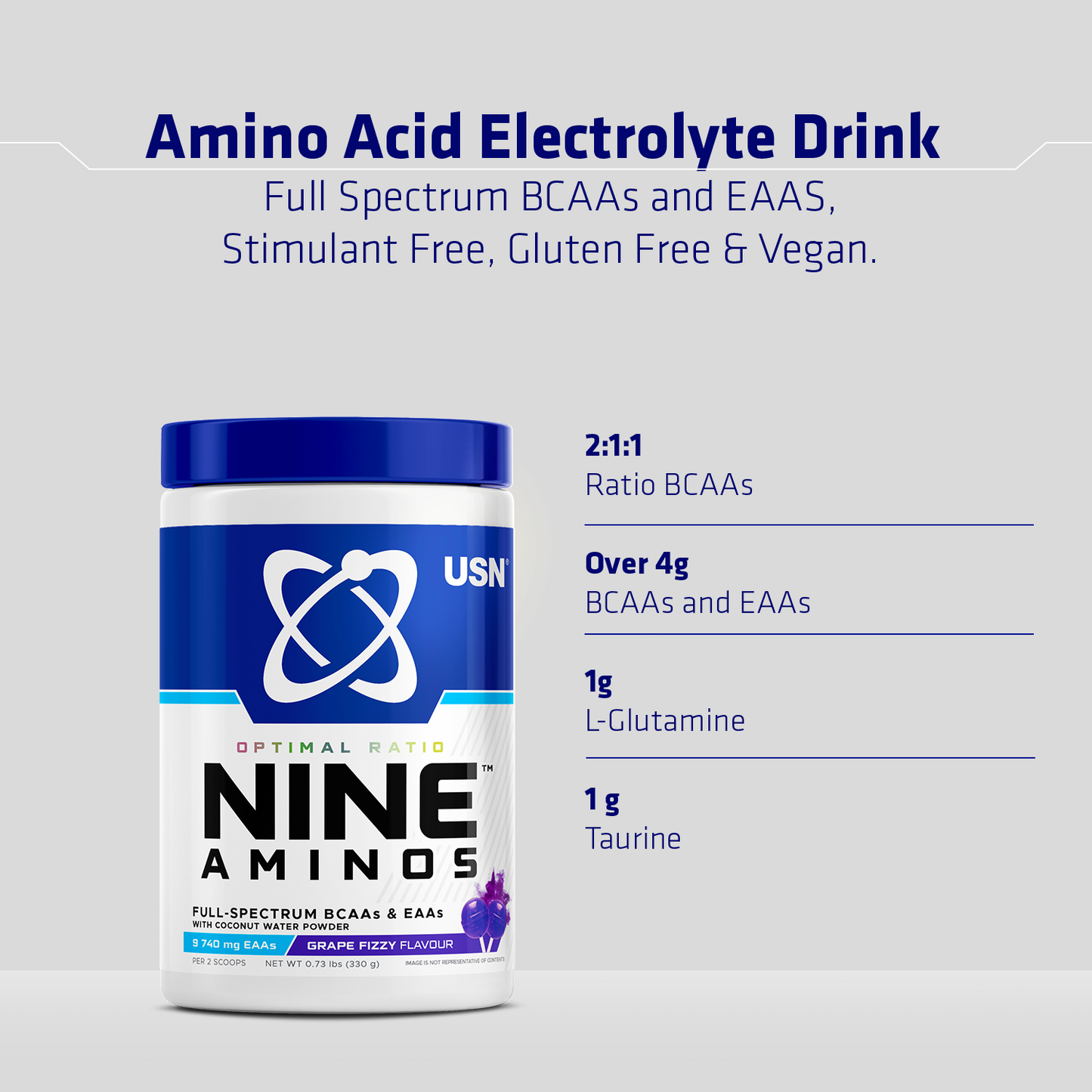 Nine Aminos | Ultimate Workout Hydration | BCAA Electrolyte Drink