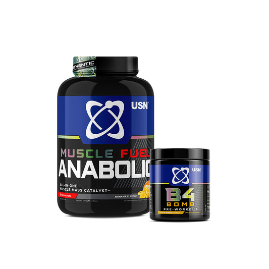 Muscle Fuel Anabolic 2kg & B4 Bomb 300g Pre-Workout Bundle