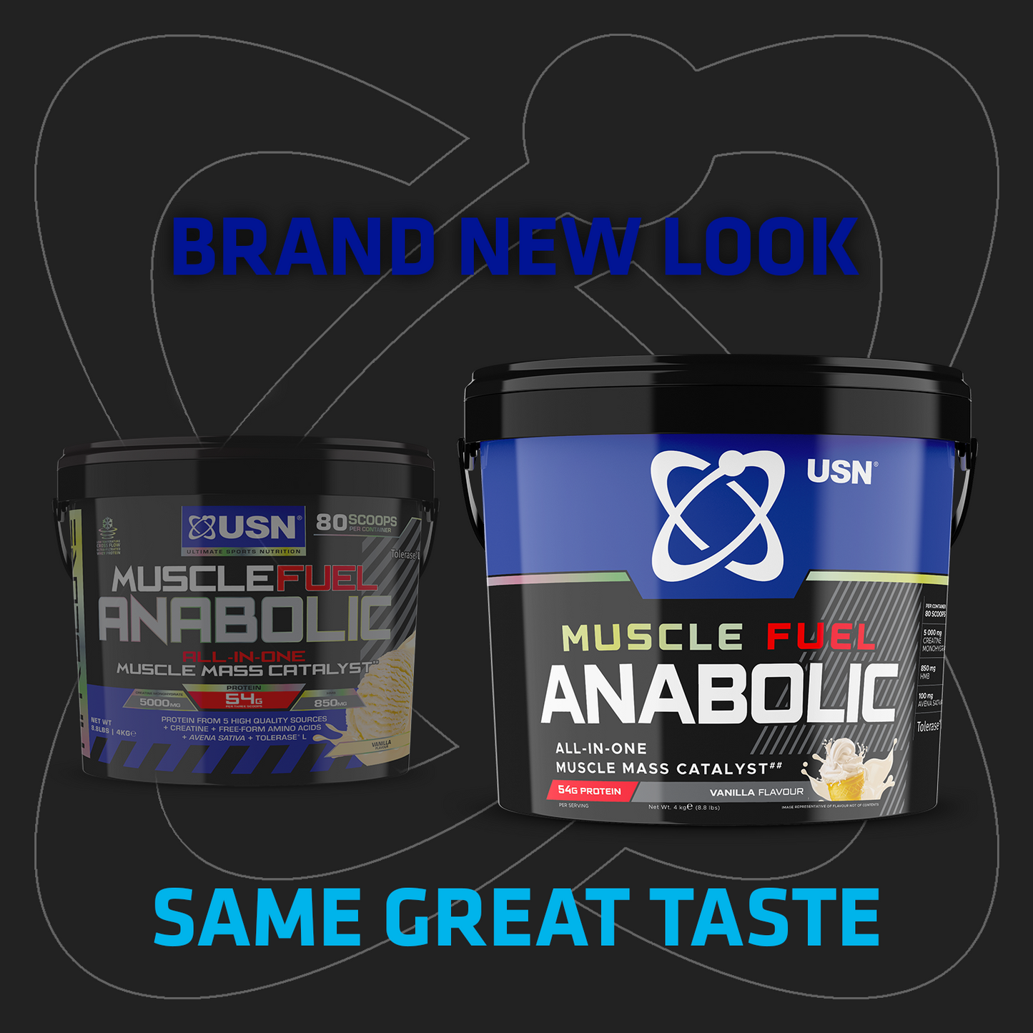 Mass Gainer Bundle 4kg | Muscle Fuel Anabolic 4kg + Qhush Energy Can 6 Pack