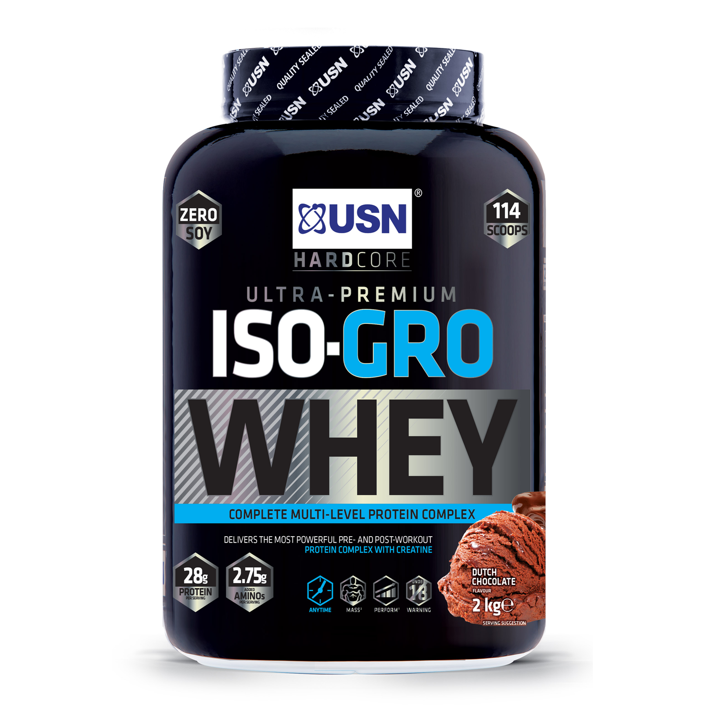 ISO-GRO Whey Isolate Protein Powder