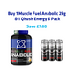 Mass Gainer Bundle 2kg | Muscle Fuel Anabolic 2kg + Qhush Energy Can 6 Pack