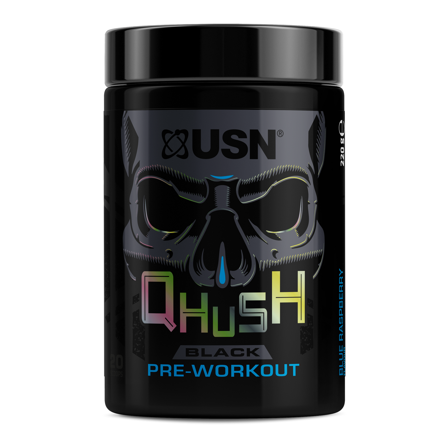 QHUSH Black Pre-workout Powder