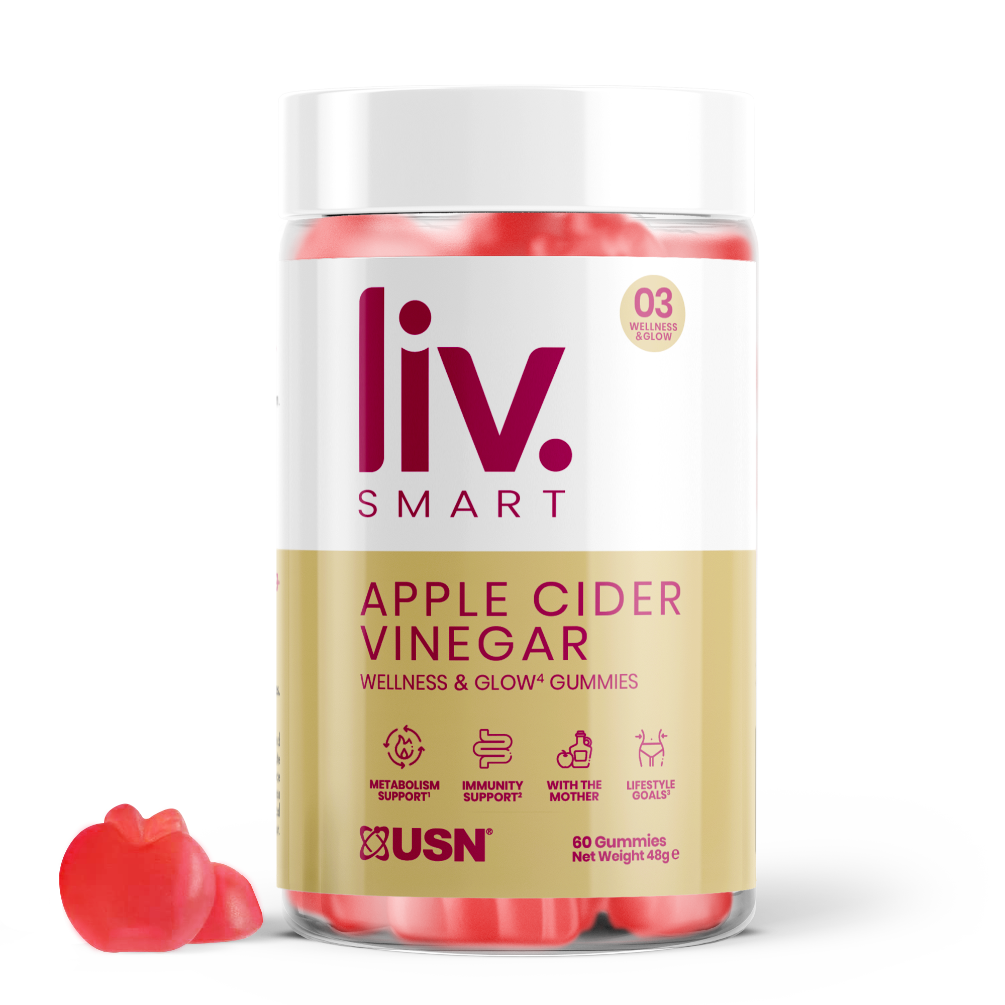 LivSMART Apple Cider Vinegar Gummies Black Friday 20 OFF USN