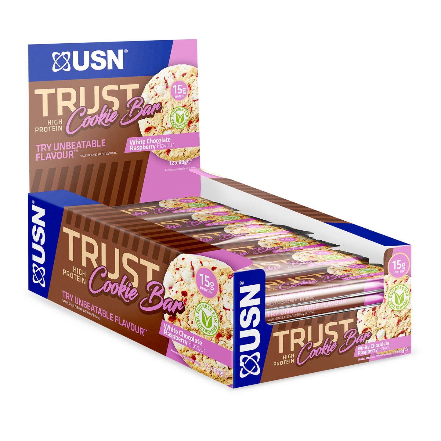 Trust Cookie Bars - High Protein Snack (12 x 60g)