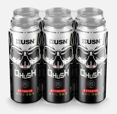 QHUSH Energy Drinks (6 x 500ml)